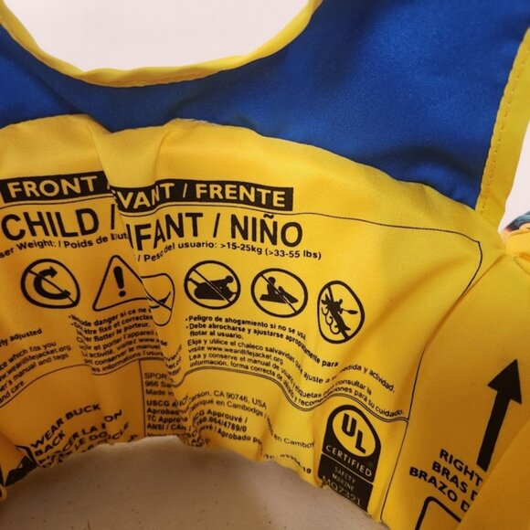 Body Glove Paddle Pals Avengers Personal Floatation Device Life Jacket 33-55 lbs - Picture 6 of 6